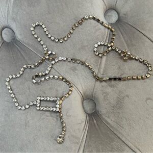 Women’s silver rhinestone belt